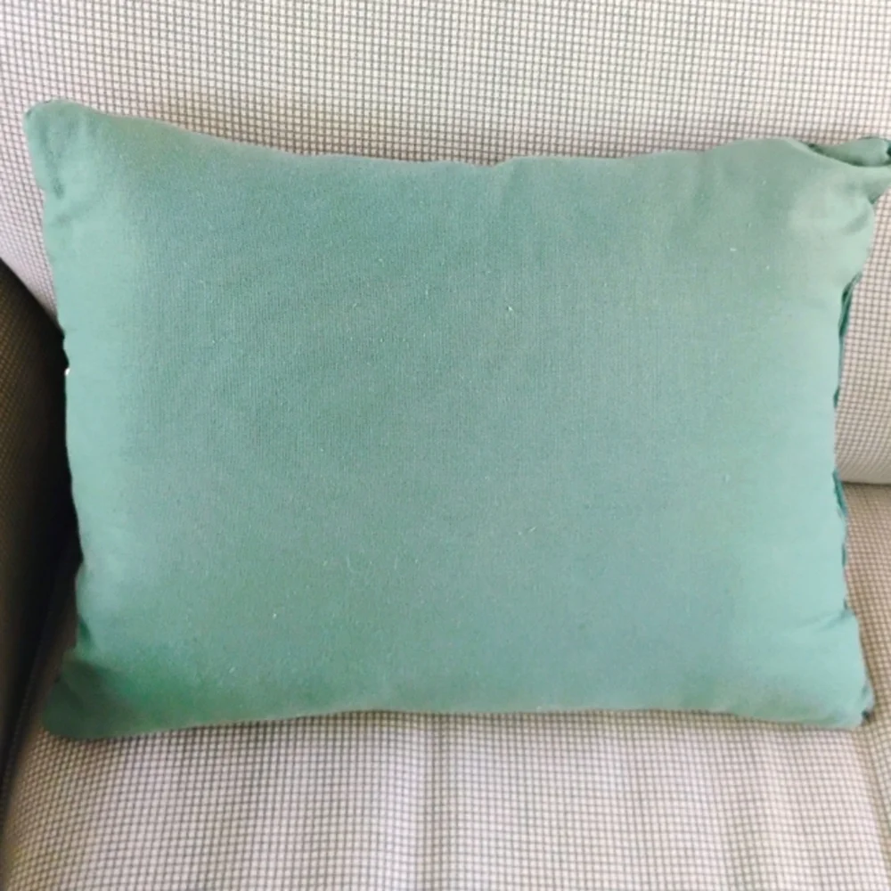 Christmas/Holiday Red/Green Tapestry Pillow 